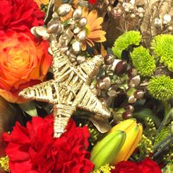 Christmas Florist Choice Basket Arrangement