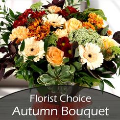 Autumn Florist Choice Hand-Tied in Water