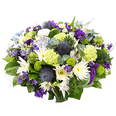 Purple, Lime &amp; White Posy Pad