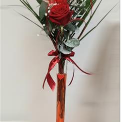 Single Red Rose Vase